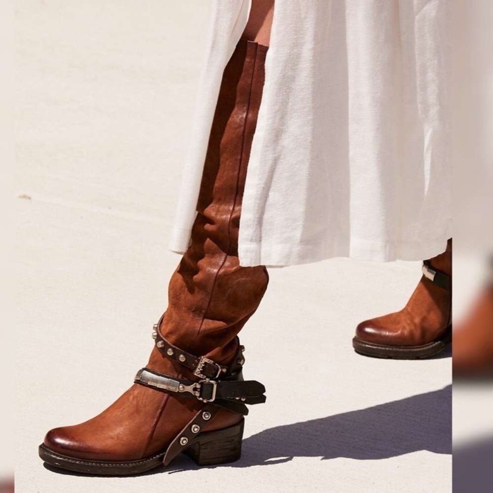 Free People x A.S.98 over the knee Boots in brown size 6